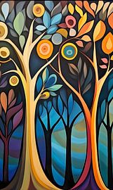 Morning light in the forest