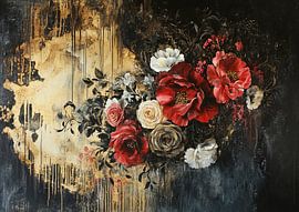 Floral Gold by ARTEO Paintings