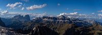 Panoramablick auf die Marmolada, Dolomiten, Italien