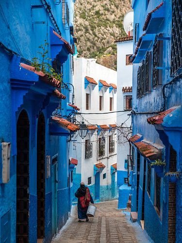 Chefchaouen, de blauwe stad uit Marokko van Dayenne van Peperstraten