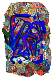 Pop-abstract van Diego Manuel Rodriguez