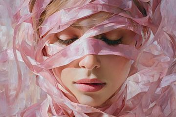 Abstraktes Porträt-Kunstwerk - Moderne Wanddekoration von SPEQ ART