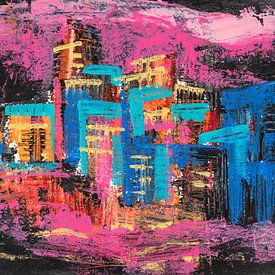 La ville des nuages roses sur ART Eva Maria