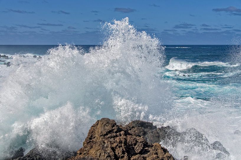 Madeira brekende golven par Eric van den Berg