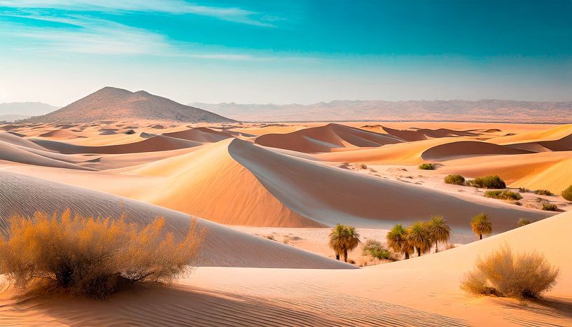 Désert avec sable et soleil par Mustafa Kurnaz