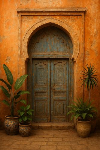 Door to the East - weathered charm and warm colours