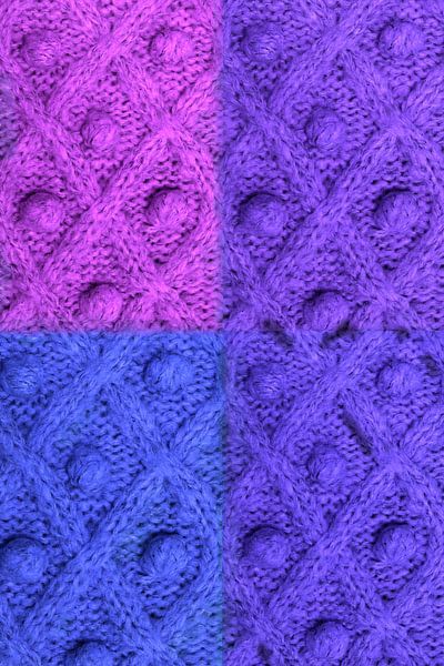 Tricoté, rides violet par Rietje Bulthuis