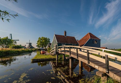Zaanse Schans met typisch houten Zaanse huisjes