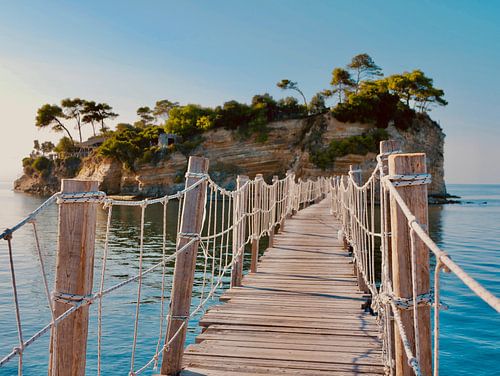 Bridge to Cameo Island, Zakynthos, Greece