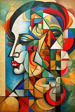 Abstract face by Imagine