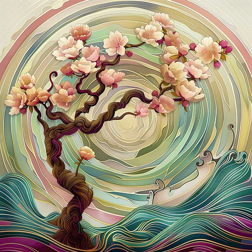 Boom van Golvende Bloesems