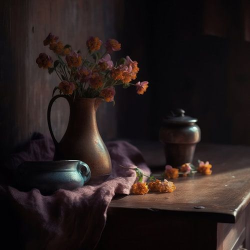 Nature morte avec une belle lumière