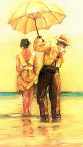 Ich und mein Butler. Inspiriert von Jack Vettriano.