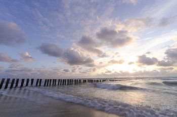 Zeeuwse Kust bij zonsondergang