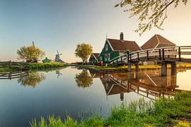 Freilichtmuseum Zaanse Schans bei Sonnenaufgang, Niederlande von Markus Lange