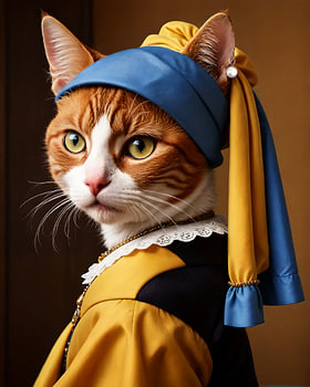 Die Katze mit dem Perlenohrgehänge