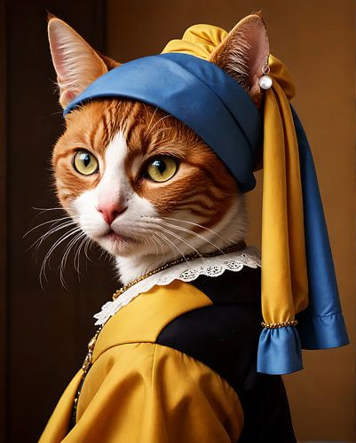 The cat with the pearl earring
