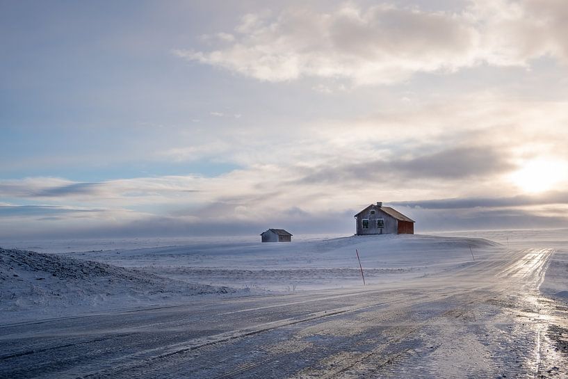 Winterstraße von Marco Lodder