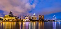 Abend in Singapur Panorama von Adelheid Smitt Miniaturansicht