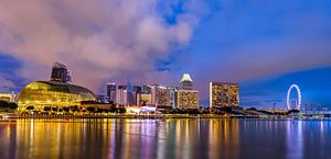 Abend in Singapur Panorama