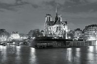 Notre Dame by night, Paris