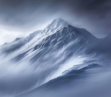 Alpengloren in de winter van fernlichtsicht