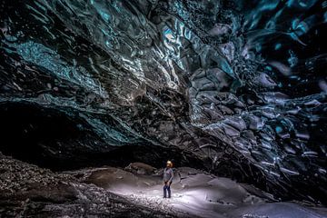 Grotte de glace en Islande sur Mario Calma