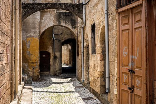 the city's quiet alleys
