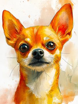 Chihuahua hond dierenkunst #hond