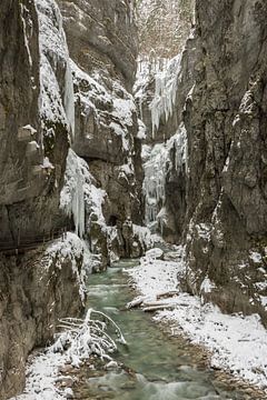 Partnach Gorge in winter by Michael Valjak