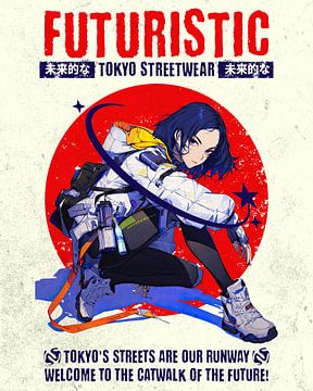 Futuristische Tokioter Streetwear