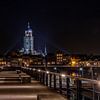 Lebkuinuskirche Deventer bei Nacht von Han Kedde