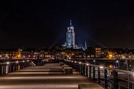 Lebuinus church Deventer at night by Han Kedde thumbnail