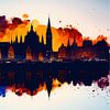 Flaming Cityscape by Spacetraveler
