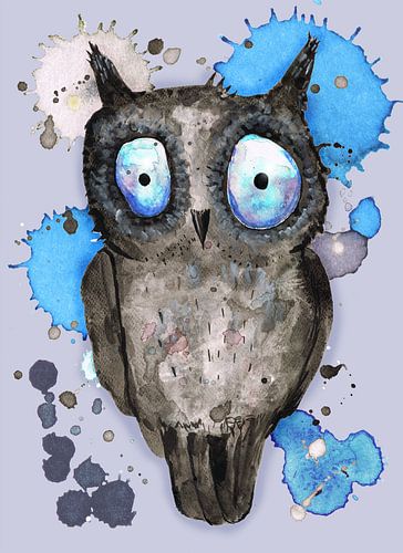 Blue eyed owl