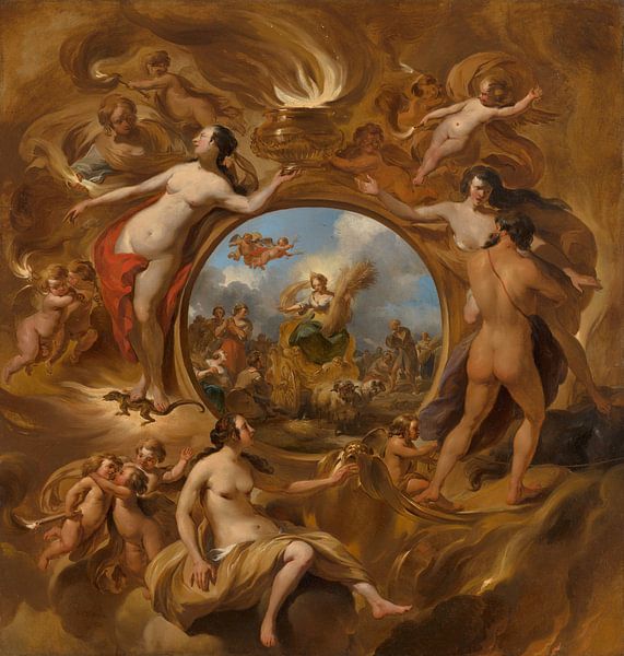 Allegorie des Sommers, Nicolaes Pietersz Berchem von Meisterhafte Meister