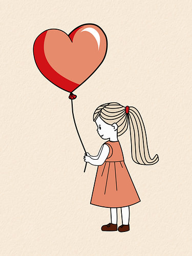 Wil jij mijn Valentijn zijn? – vrolijke Valentijnskunst met hartjesballon