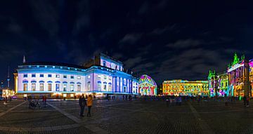 Berlijn Bebelplatz Panorama - 's Nachts in een bijzonder licht