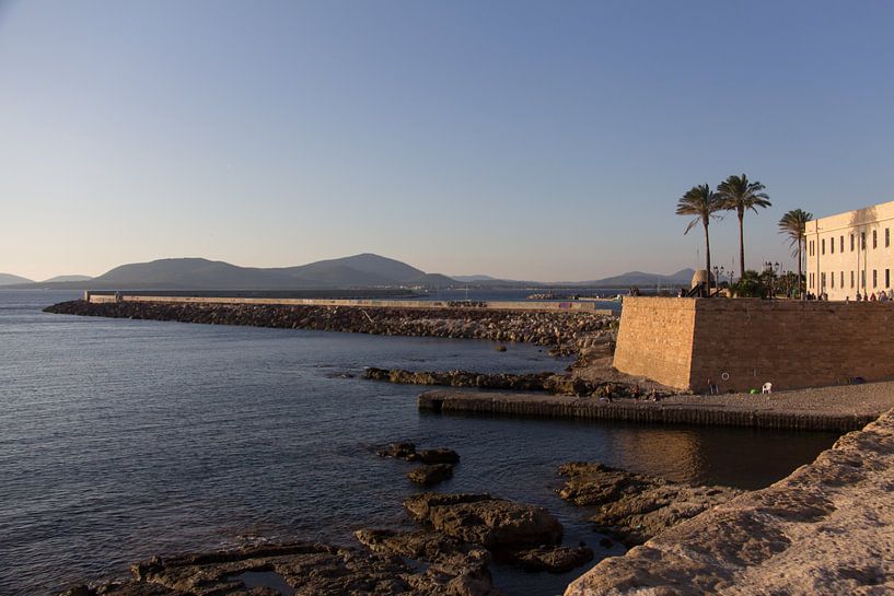 Bastion of Alghero, Sardinia overlooking the sea by Joost Adriaanse