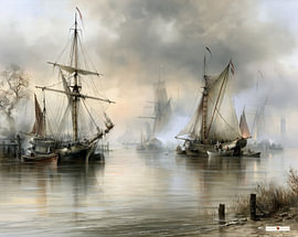 sailing ships / sailing boats by Gelissen Artworks
