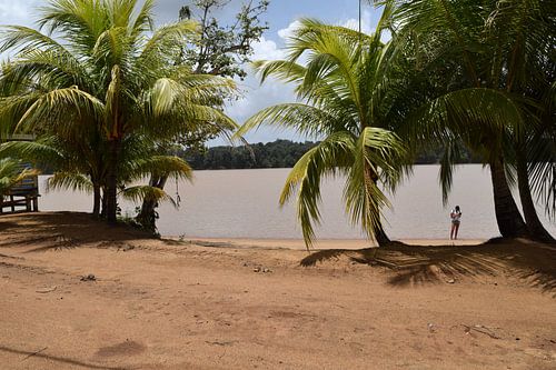 Privé strand Suriname