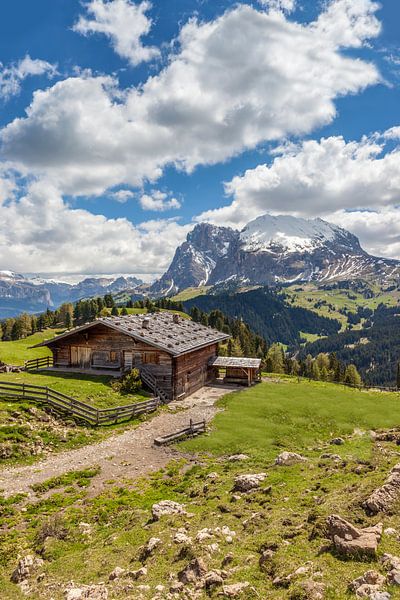 Cabanes d'alpage sur l'Alpe de Siusi, Tyrol du Sud par Christian Müringer