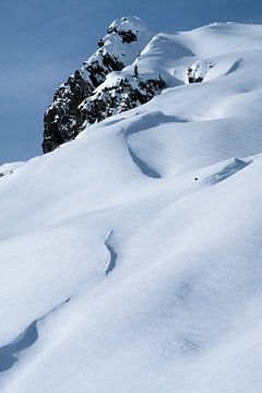 Berglandschap in de winter van Erich Fend