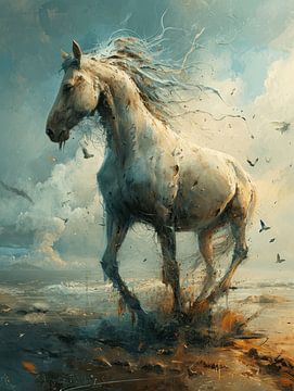 Echo of Freedom - Stormy Horsepower by Eva Lee