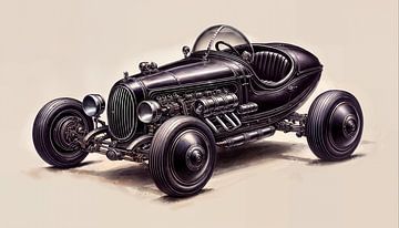 Hot Rod Car van Nico Brons