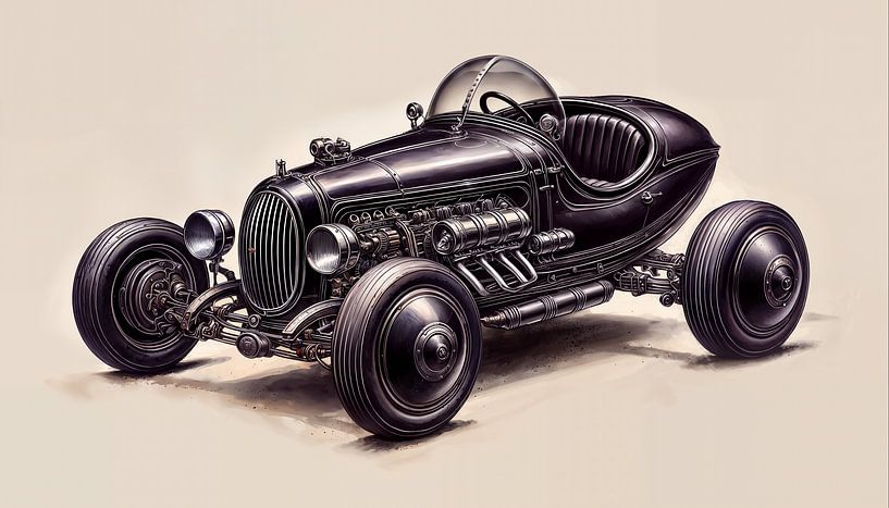 Hot Rod Auto von Nico Brons