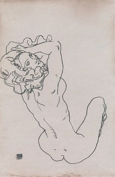 Egon Schiele, Vrouwelijk naakt, 1917