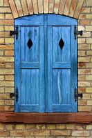 blue shutter