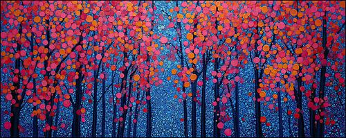 Bunte Bäume | Fröhlicher Farbenrausch