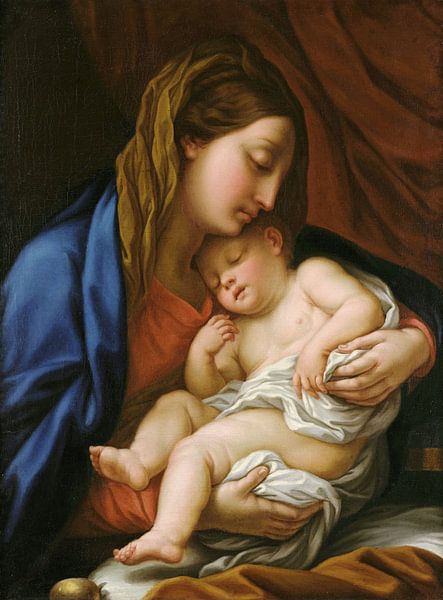 Christliche Kunst,Madonna mit Kind von finemasterpiece